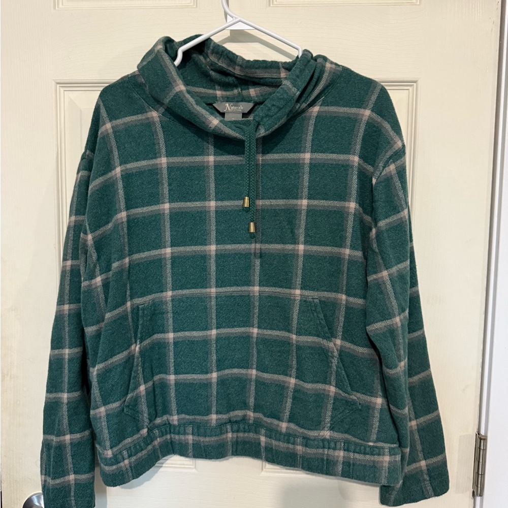 Natural Reflections Forest Plaid Hoodie